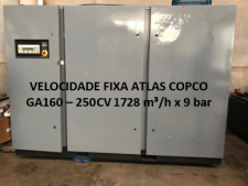 Foto ilustratida do produto Compressor Parafuso Atlas Copco GA -160 – 250 CV